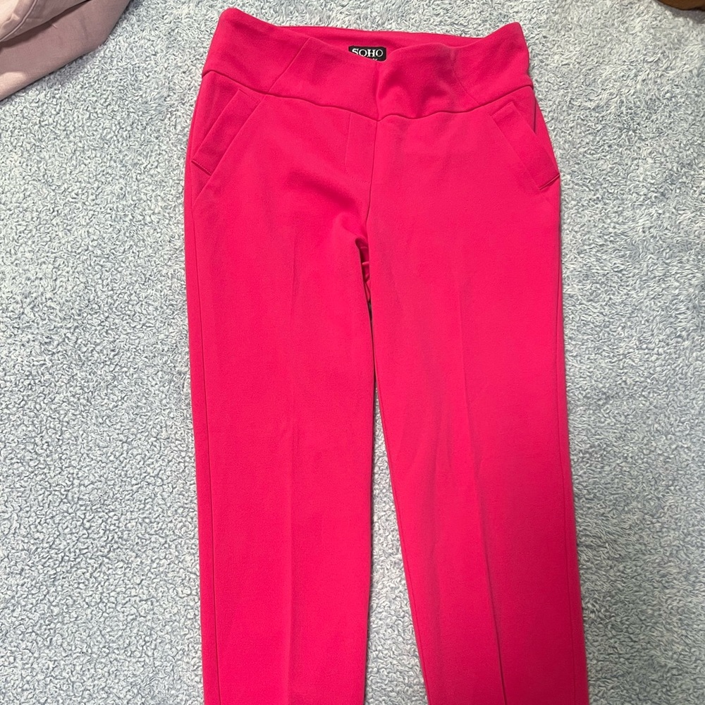 Hot pink dress pant